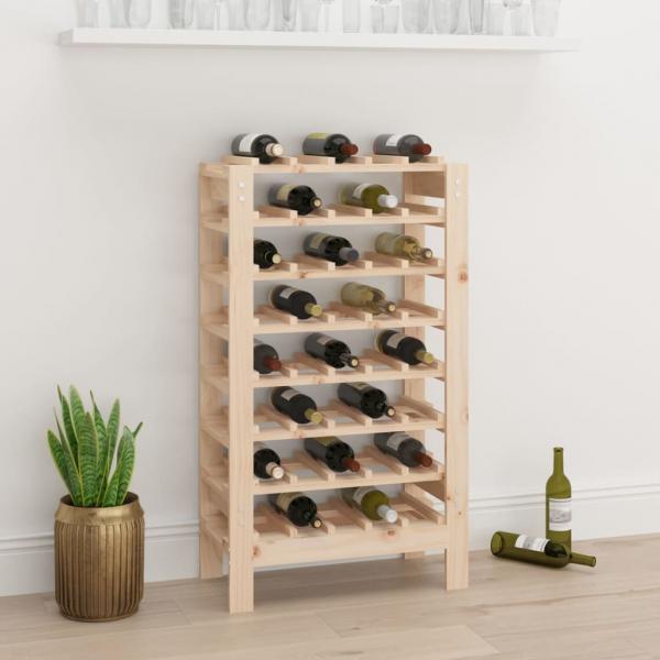 ARDEBO.de - Weinregal 61,5x30x107,5 cm Massivholz Kiefer