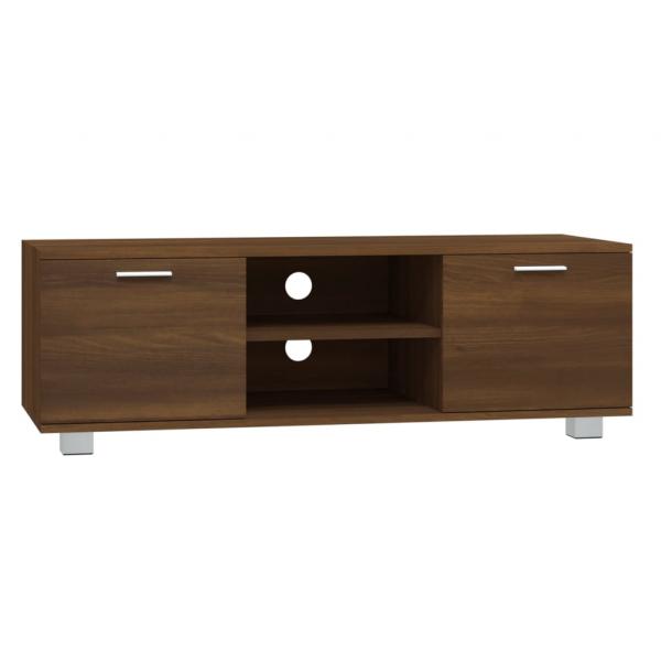 TV-Schrank Braun Eichen-Optik 120x40,5x35 cm Holzwerkstoff