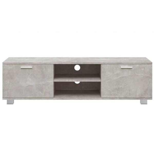 TV-Schrank Betongrau 140x40,5x35 cm Holzwerkstoff