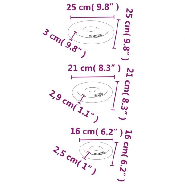 Hantelscheiben 6 Stk. 30 kg Gusseisen