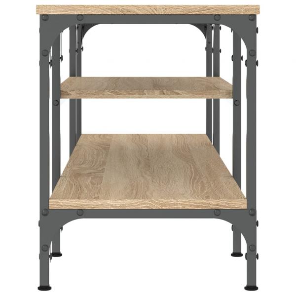 TV-Schrank Sonoma-Eiche 121x35x45 cm Holzwerkstoff & Eisen