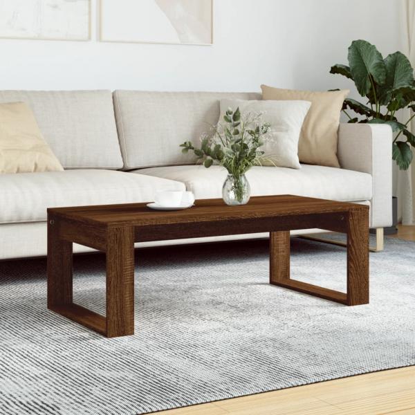 ARDEBO.de - Couchtisch Braun Eichen-Optik 102x50x35 cm Holzwerkstoff