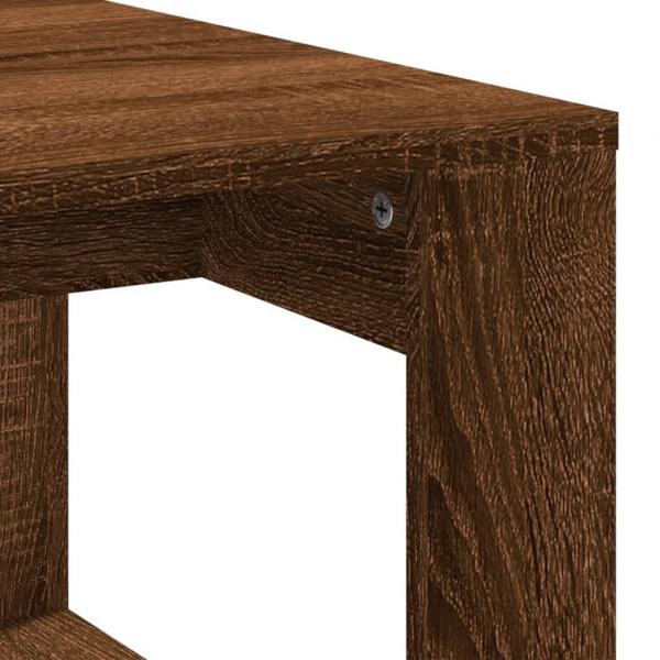 Couchtisch Braun Eichen-Optik 102x50x35 cm Holzwerkstoff