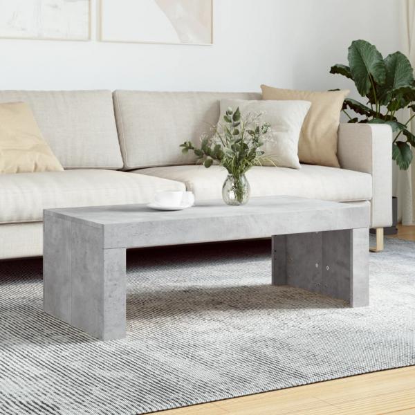 ARDEBO.de - Couchtisch Betongrau 102x50x36 cm Holzwerkstoff