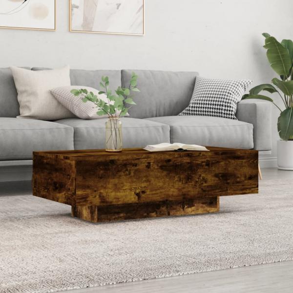 ARDEBO.de - Couchtisch Räuchereiche 100x49,5x31 cm Holzwerkstoff