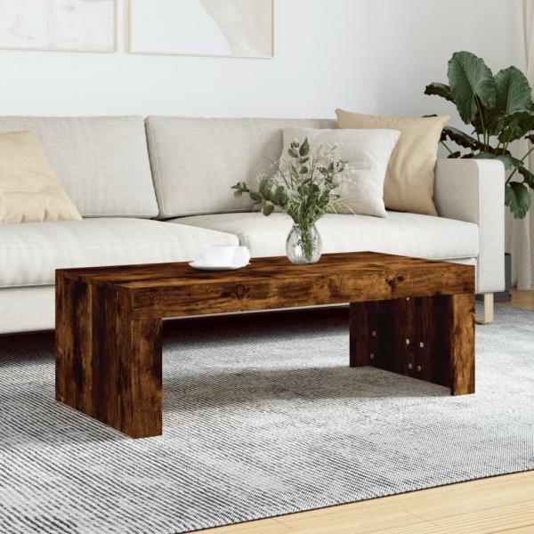 ARDEBO.de - Couchtisch Räuchereiche 102x50x36 cm Holzwerkstoff