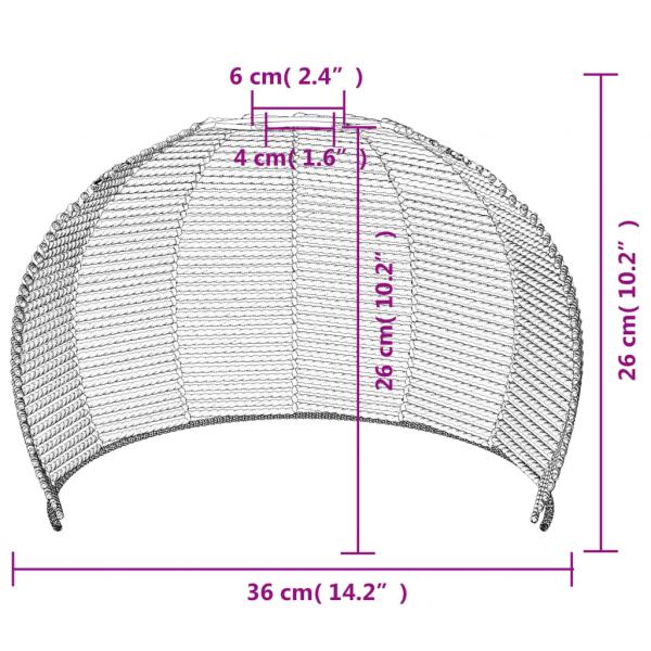 Lampenschirm Ø36x26 cm Eisen und Papier