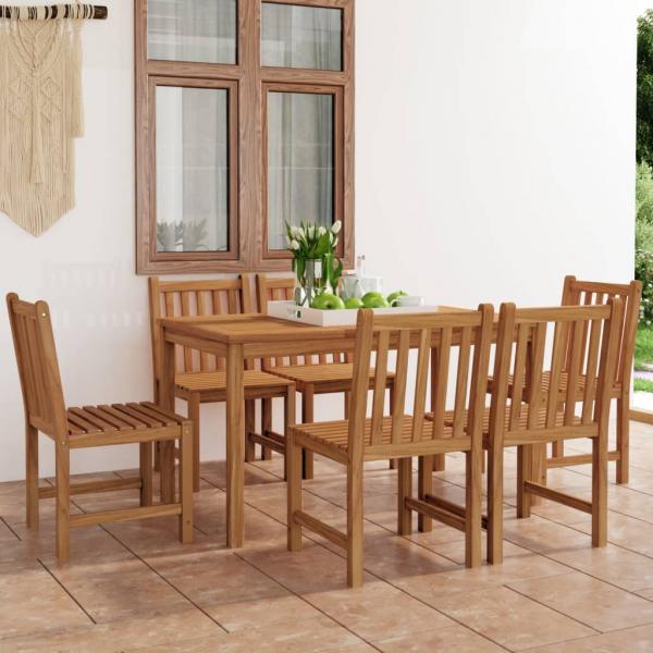 ARDEBO.de - 7-tlg. Garten-Essgruppe Massivholz Teak