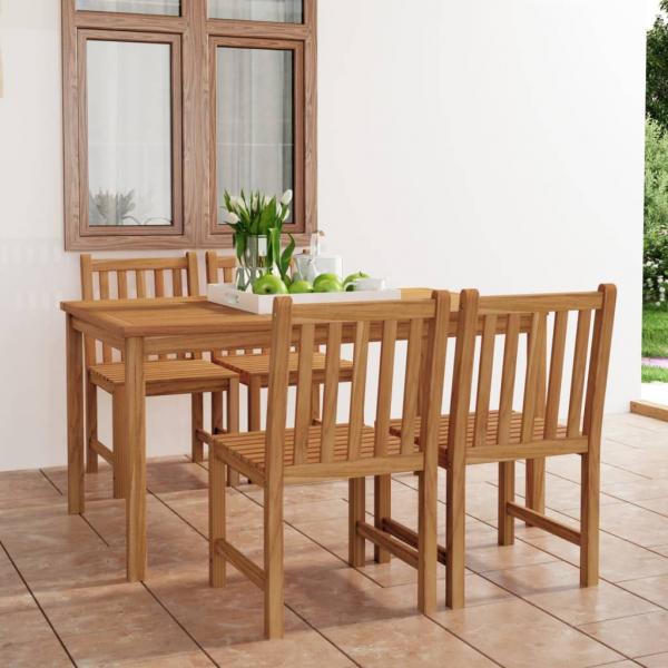 ARDEBO.de - 5-tlg. Garten-Essgruppe Massivholz Teak