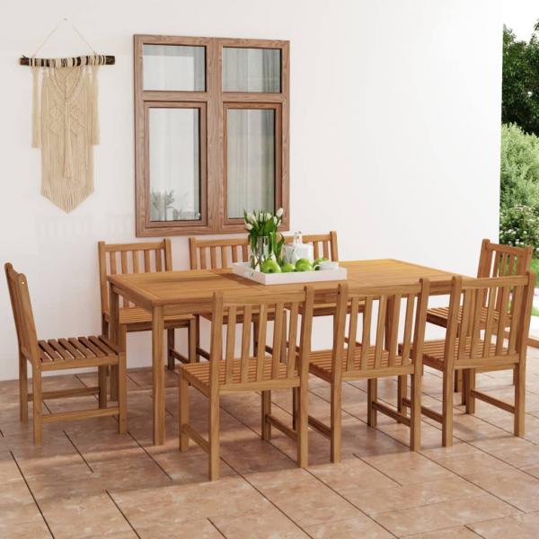 ARDEBO.de - 9-tlg. Garten-Essgruppe Massivholz Teak