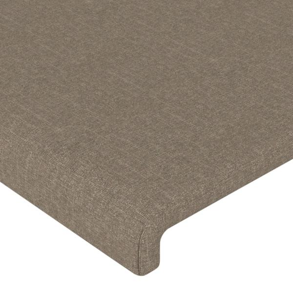 Kopfteil mit Ohren Taupe 93x16x78/88 cm Stoff