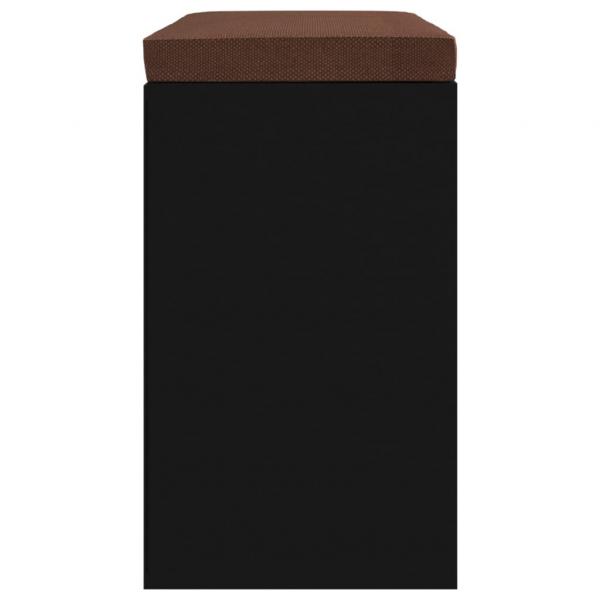 Schuhbank Schwarz 103x30x48 cm Holzwerkstoff