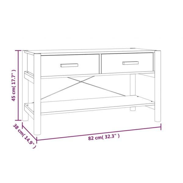 TV-Schrank Weiß 82x38x45 cm Holzwerkstoff