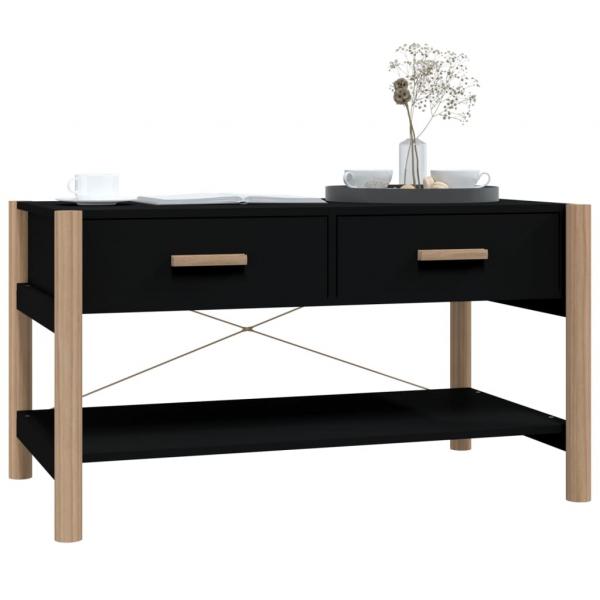 Couchtisch Schwarz 82x48x45 cm Holzwerkstoff