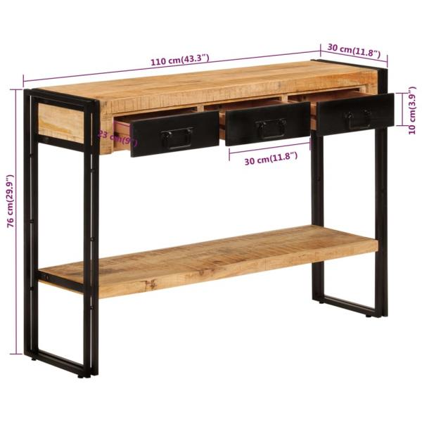 Konsolentisch 110x30x76 cm Massivholz Mango