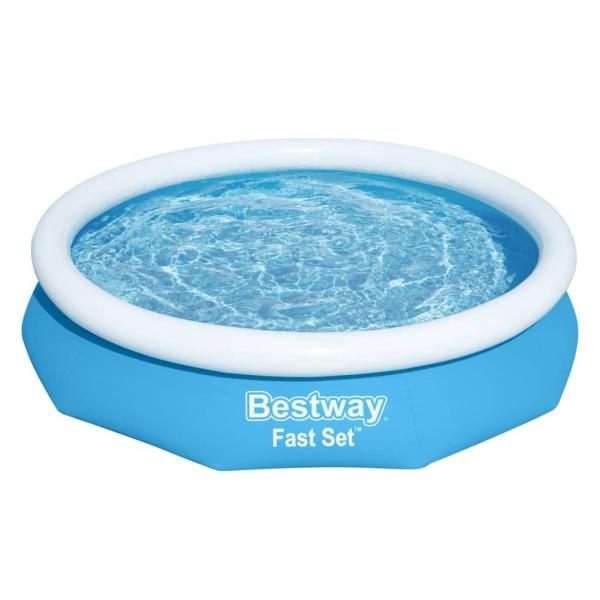 ARDEBO.de - Bestway Schwimmbecken Fast Set Rund 305x66 cm Blau