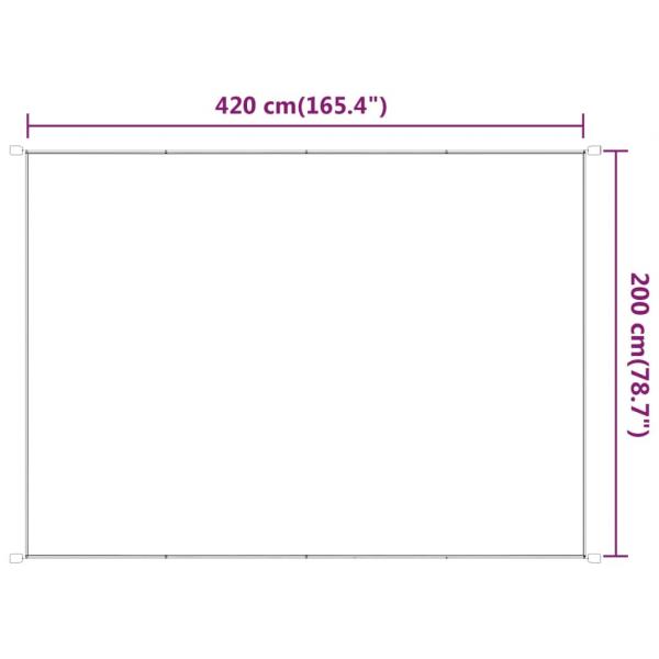 Senkrechtmarkise Hellgrün 200x420 cm Oxford-Gewebe