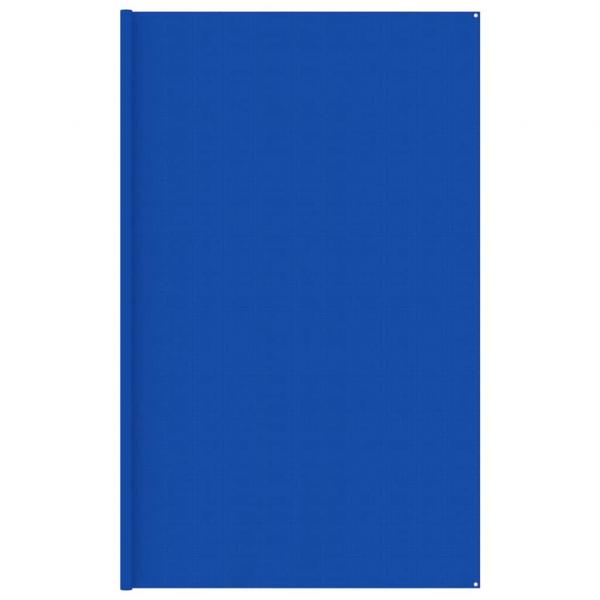 ARDEBO.de - Zeltteppich 400x400 cm Blau HDPE