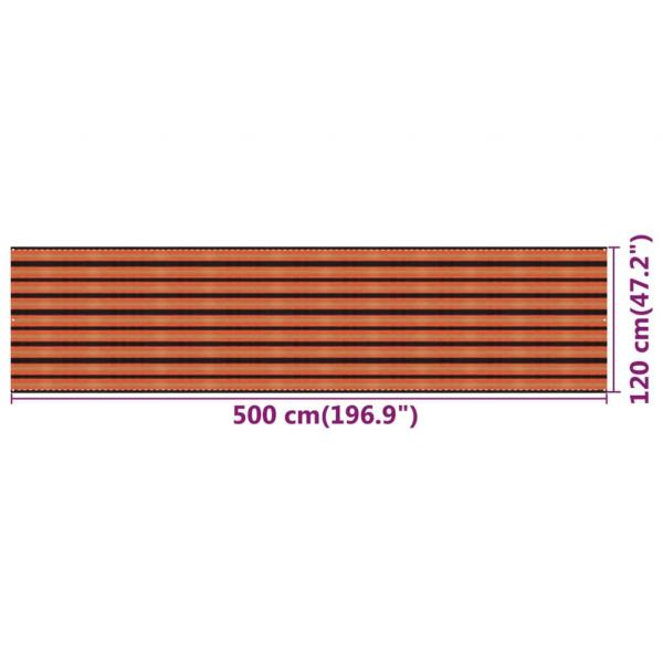 Balkon-Sichtschutz Mehrfarbig 120x500 cm HDPE