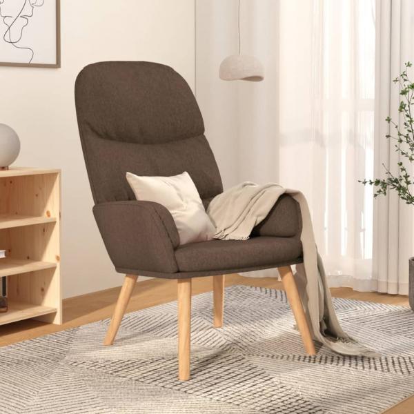 ARDEBO.de - Relaxsessel Taupe Stoff