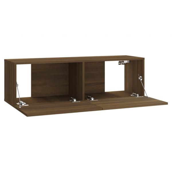 TV-Wandschrank Braun Eiche 100x30x30 cm Holzwerkstoff