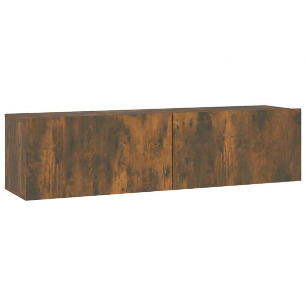 TV-Wandschrank Räuchereiche 120x30x30 cm Holzwerkstoff