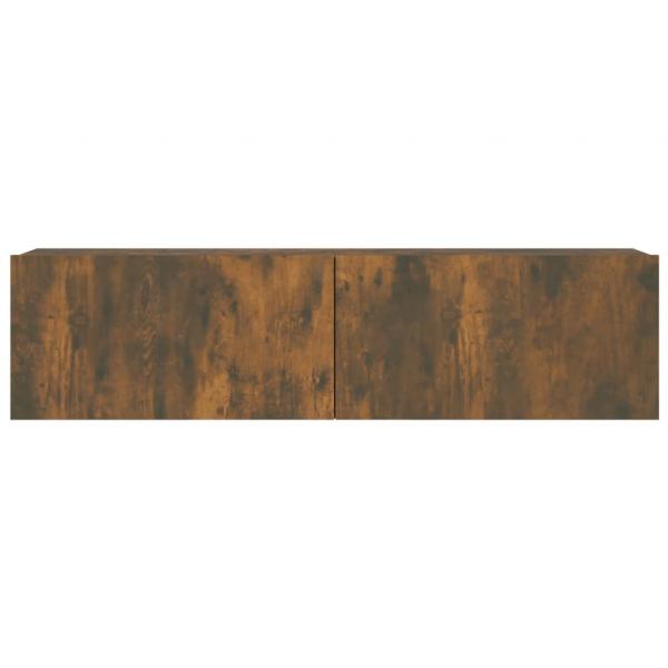 TV-Wandschrank Räuchereiche 120x30x30 cm Holzwerkstoff