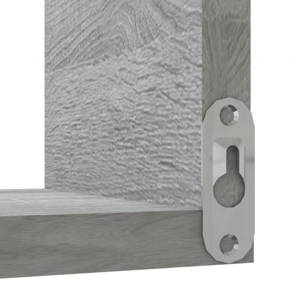 Wand-Eckregale 2 Stk. Grau Sonoma 40x40x50 cm Holzwerkstoff