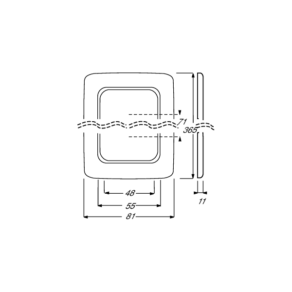 Busch-Jaeger 2515-214 Abdeckrahmen, Reflex SI, 5-fach Rahmen, alpinweiß (2CKA001725A0969)