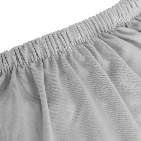 Stretch Sofahusse 2-Sitzer Grau Polyester-Jersey  