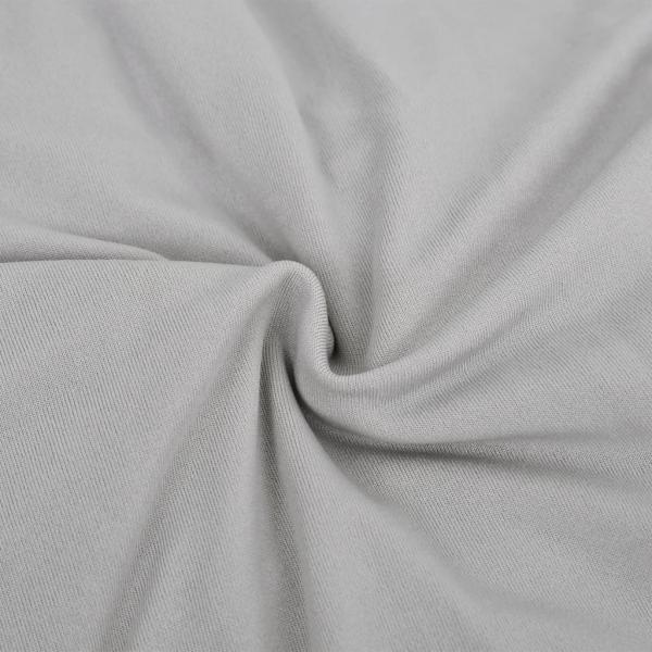 Stretch Sofahusse 3-Sitzer Grau Polyester-Jersey