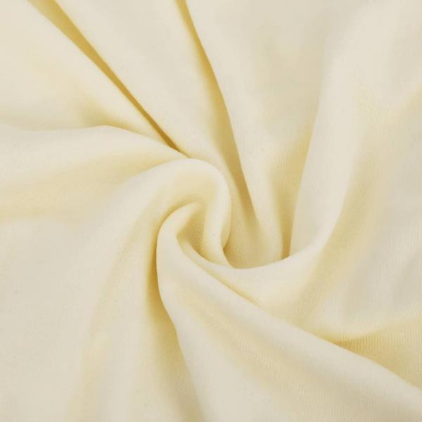 Stretch Sofahusse 4-Sitzer Creme Polyester-Jersey  