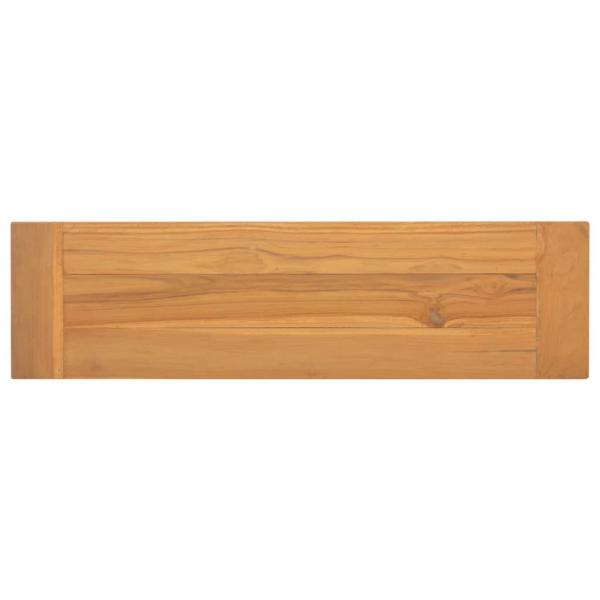 Bank 110 cm Massivholz Teak