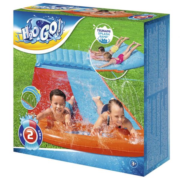 Bestway H2OGO Wasserrutsche Tsunami Splash Ramp Doppelseitig