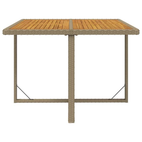 9-tlg. Garten-Essgruppe mit Kissen Poly Rattan Beige