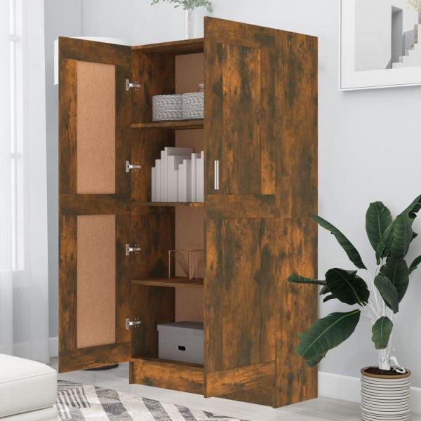 Bücherschrank Räuchereiche 82,5x30,5x150 cm Holzwerkstoff