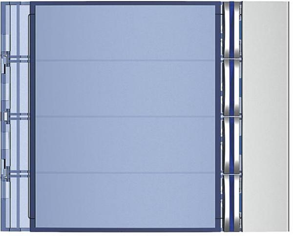 ARDEBO.de Bticino (352041) Frontblende für Ruftastenmodul mit 4 Ruftasten