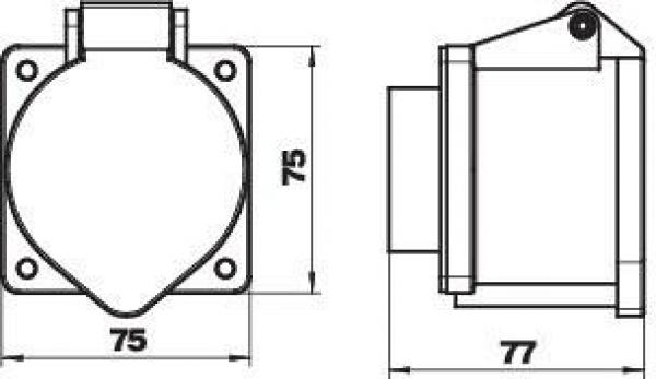 Bettermann CEE-32A CEE Steckdose, 32 A, 400 V