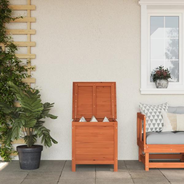 ARDEBO.de - Gartentruhe Braun 50x49x56,5 cm Massivholz Tanne