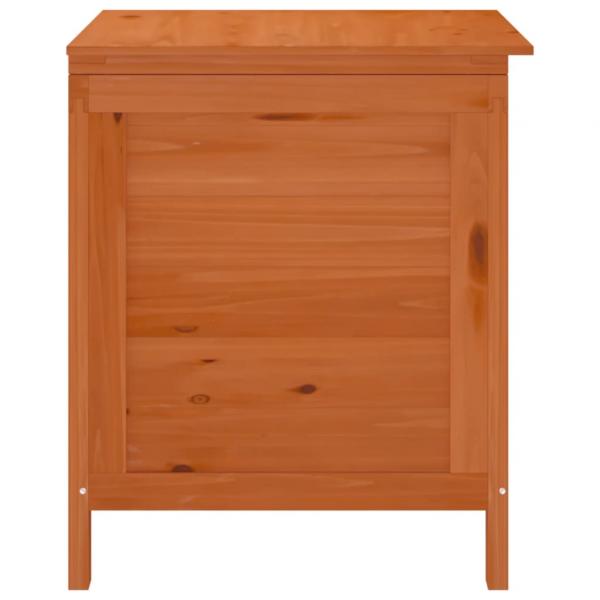 Gartentruhe Braun 50x49x56,5 cm Massivholz Tanne