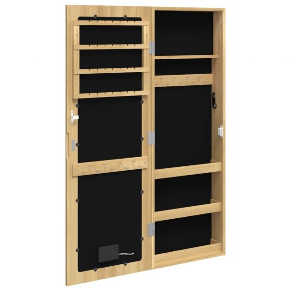 Spiegel-Schmuckschrank mit LED-Beleuchtung Wandmontage