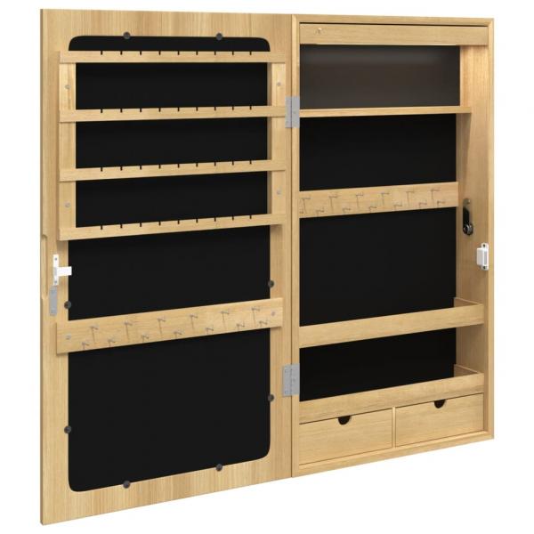 Spiegel-Schmuckschrank mit LED-Beleuchtung Wandmontage