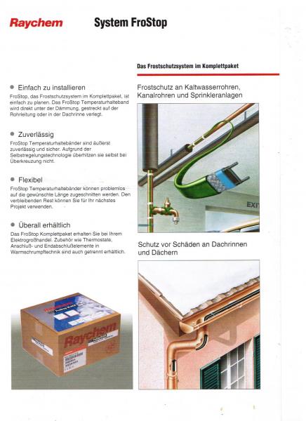 Newlec NHZB18.01 Selbstregelndes Heizband für Dachrinnen und Frostschutz an Rohrleitung (Menge: 5 m je Bestelleinheit)