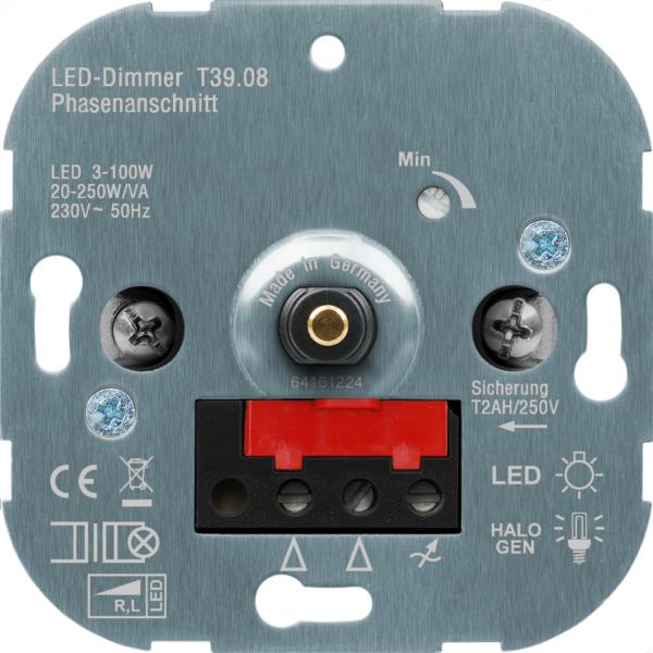 Newlec NDIMDRPHAAN.01 LED-Dimmer, Phasenanschnitt, Schalterprogrammkompatibel, LED: 3-1