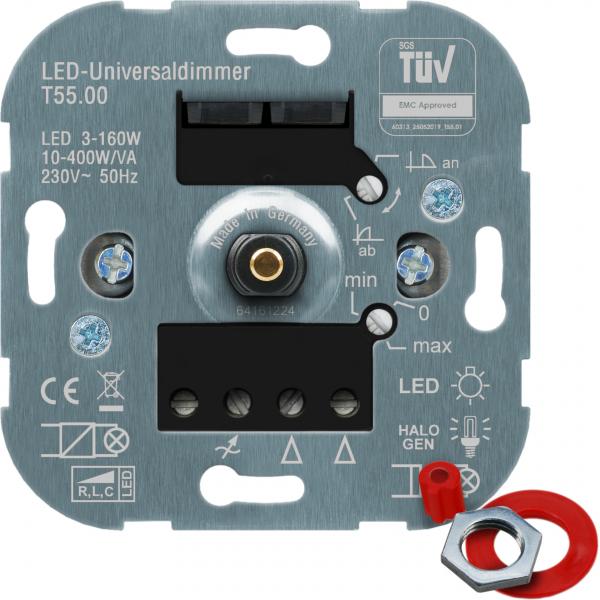 ARDEBO.de - NDIMUNIDR400LED160.01 LED-Universaldimmer, Drehdimmer,  Schalterprogrammkompatib