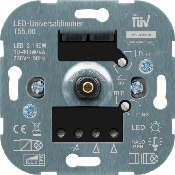 Newlec NDIMUNIDR400LED160.01 LED-Universaldimmer, Drehdimmer,  Schalterprogrammkompatib