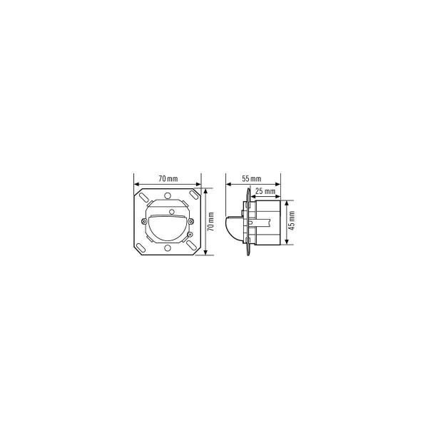 Esylux PD-C 180i KNX ECO Wandpräsenzmelder, 180° horizontal, 60° vertikal, Ø 16m Reichweite, weiß (EP10426452)