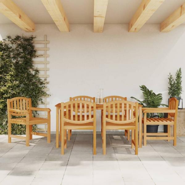 ARDEBO.de - 7-tlg. Garten-Essgruppe Massivholz Teak