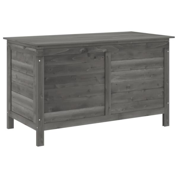 Gartentruhe Anthrazit 99x49,5x58,5 cm Massivholz Tanne