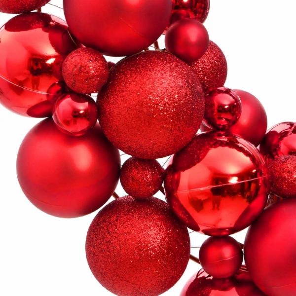 Weihnachtskranz Rot 45 cm Polystyrol